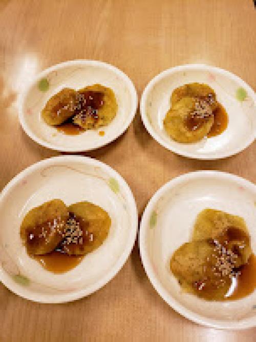 サツマイモのみたらし団子